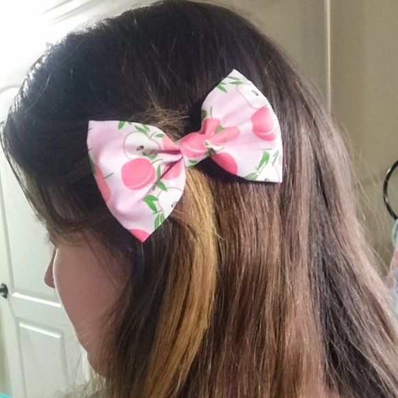 🎀BOGO👧 Pink Plum Hair Bow - Picture 3 of 6